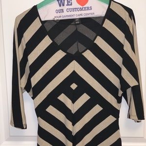 White House Black Market striped 3/4 sleeve (xxs)